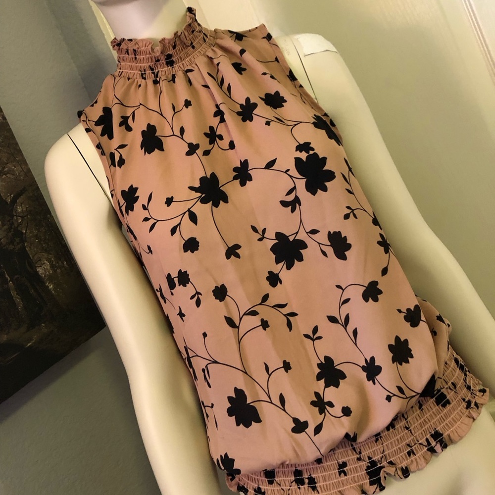 High neck sleeveless top